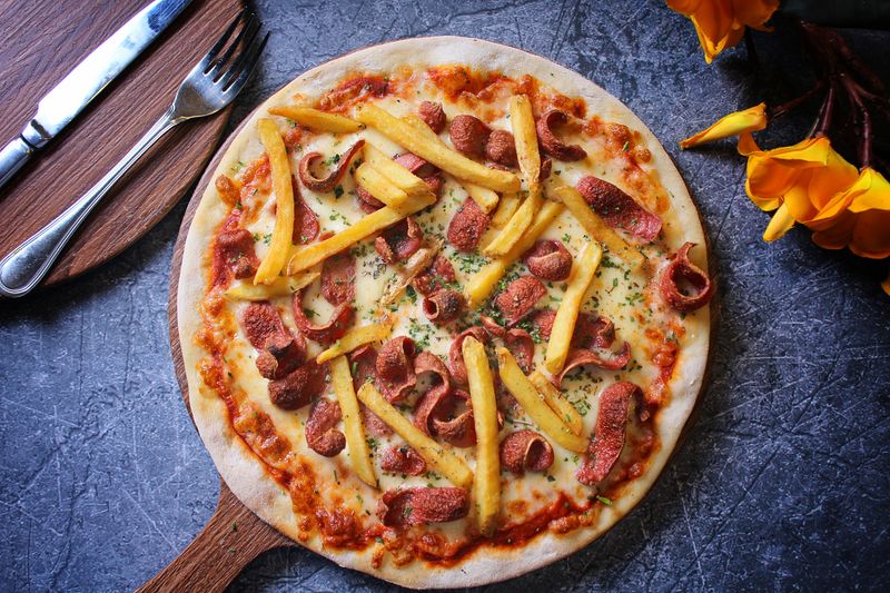 Classic pepperoni pizza at Via 313 Houston